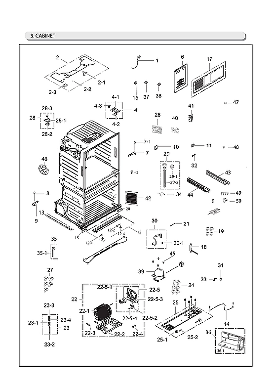 CABINET PARTS