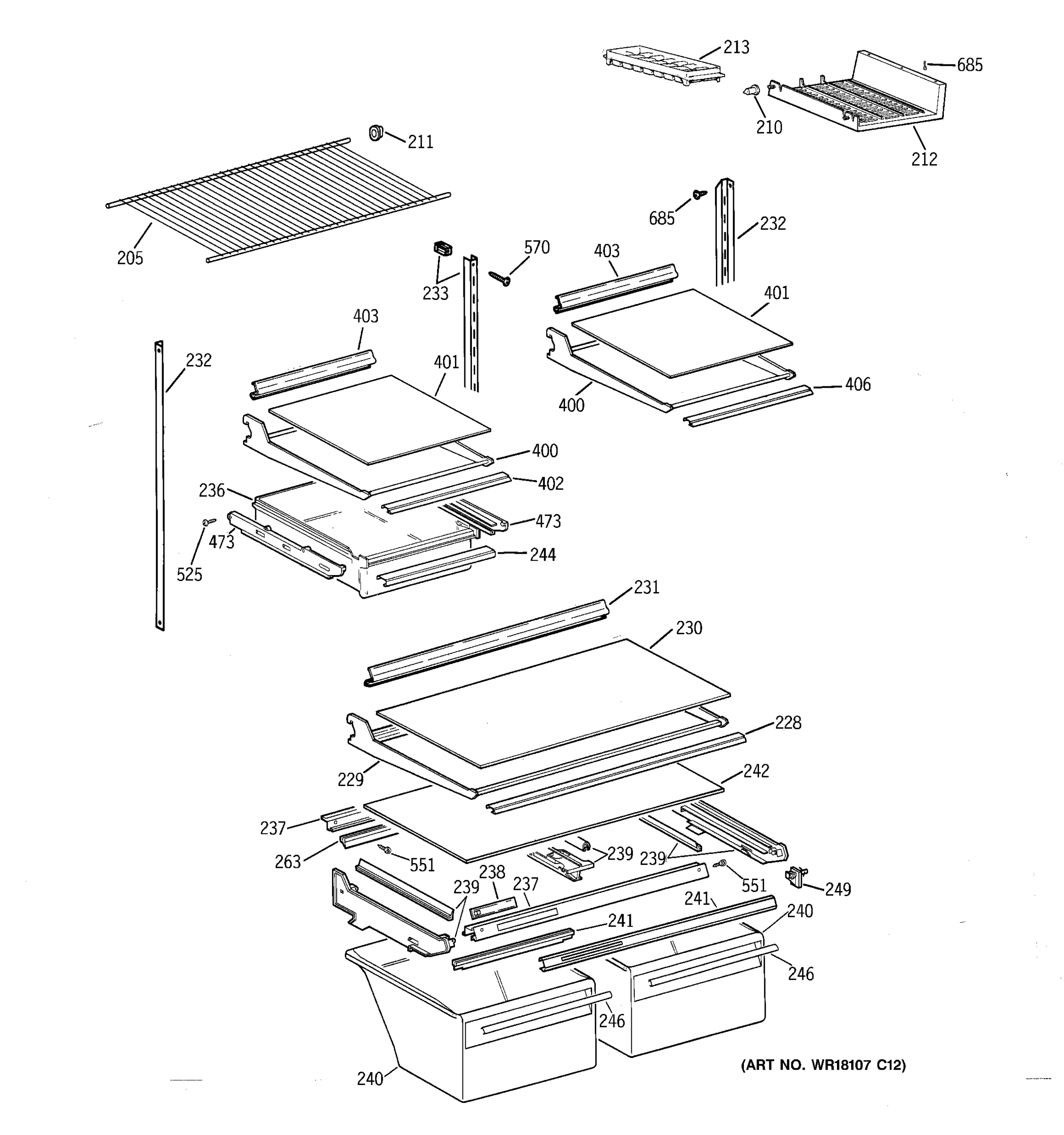 SHELF PARTS