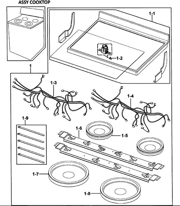COOKTOP ASSY