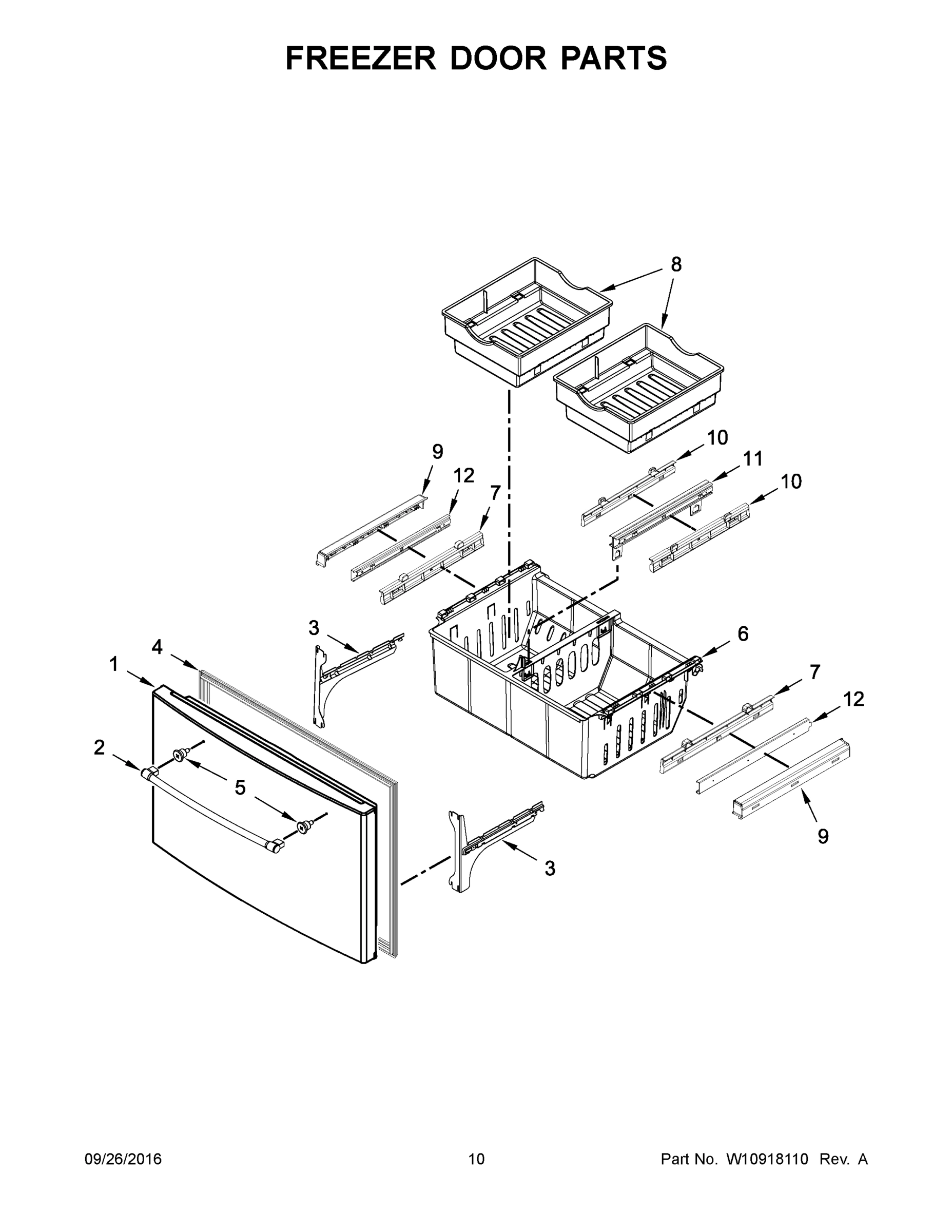 06 - FREEZER DOOR PARTS