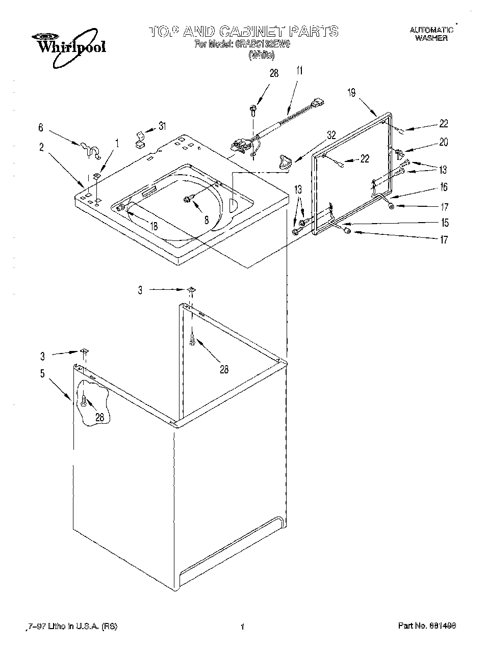 01 - TOP AND CABINET