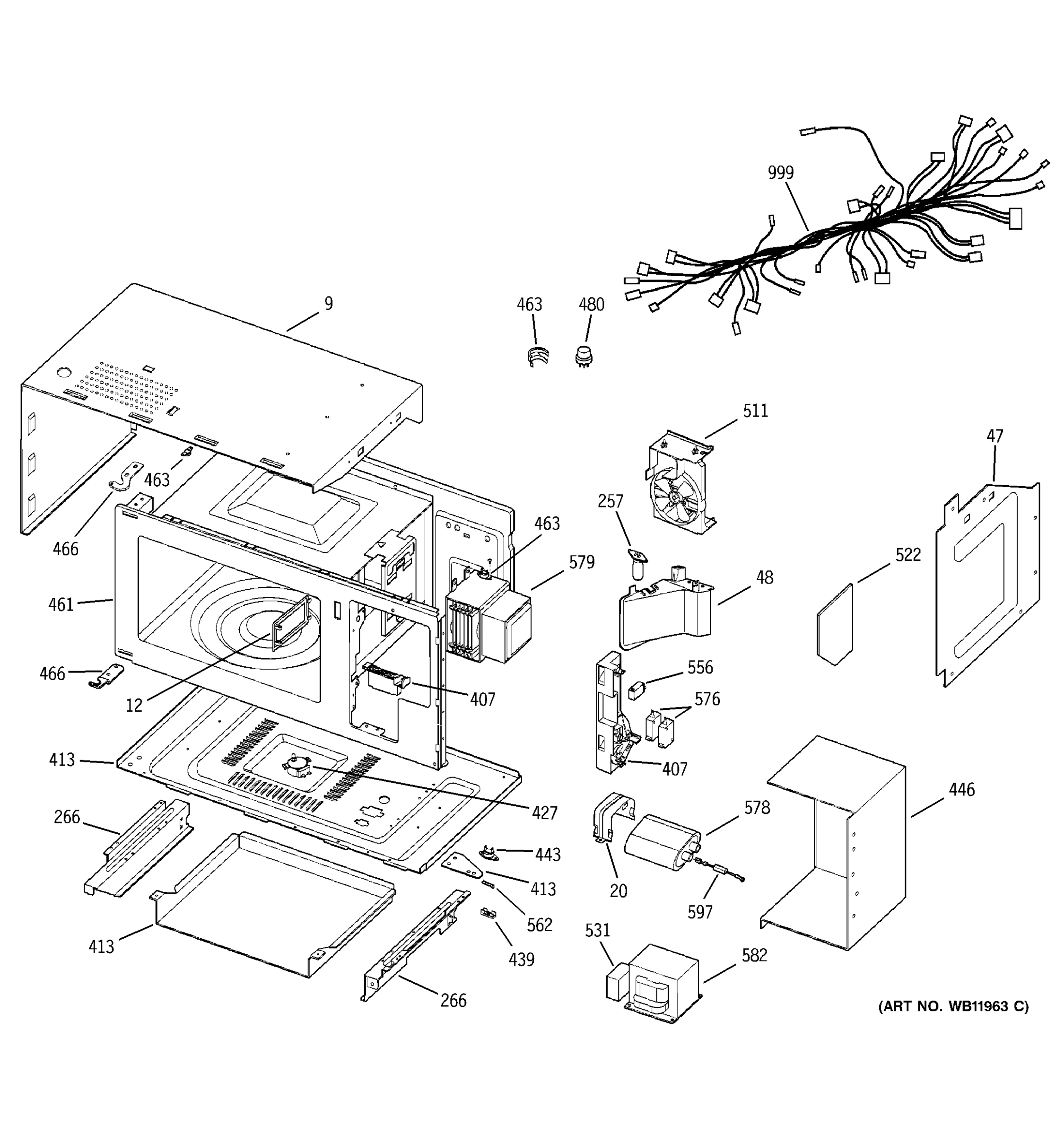 MICROWAVE BODY PARTS