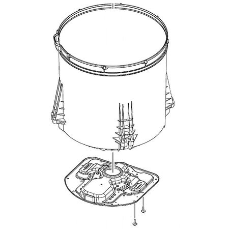 DC97-19562M Samsung Tub Sub Assembly