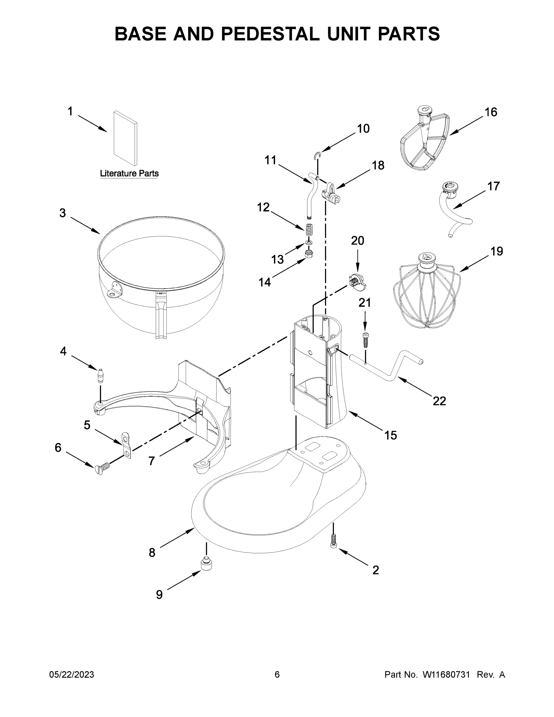 04 - BASE AND PEDESTAL UNIT PARTS