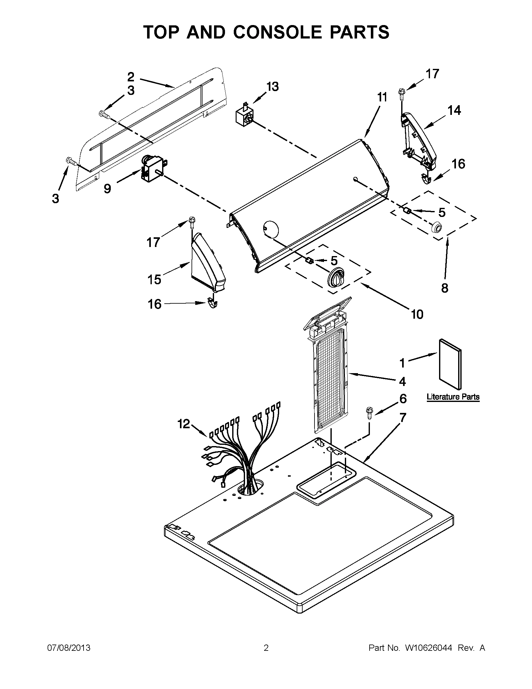 01 - TOP AND CONSOLE PARTS