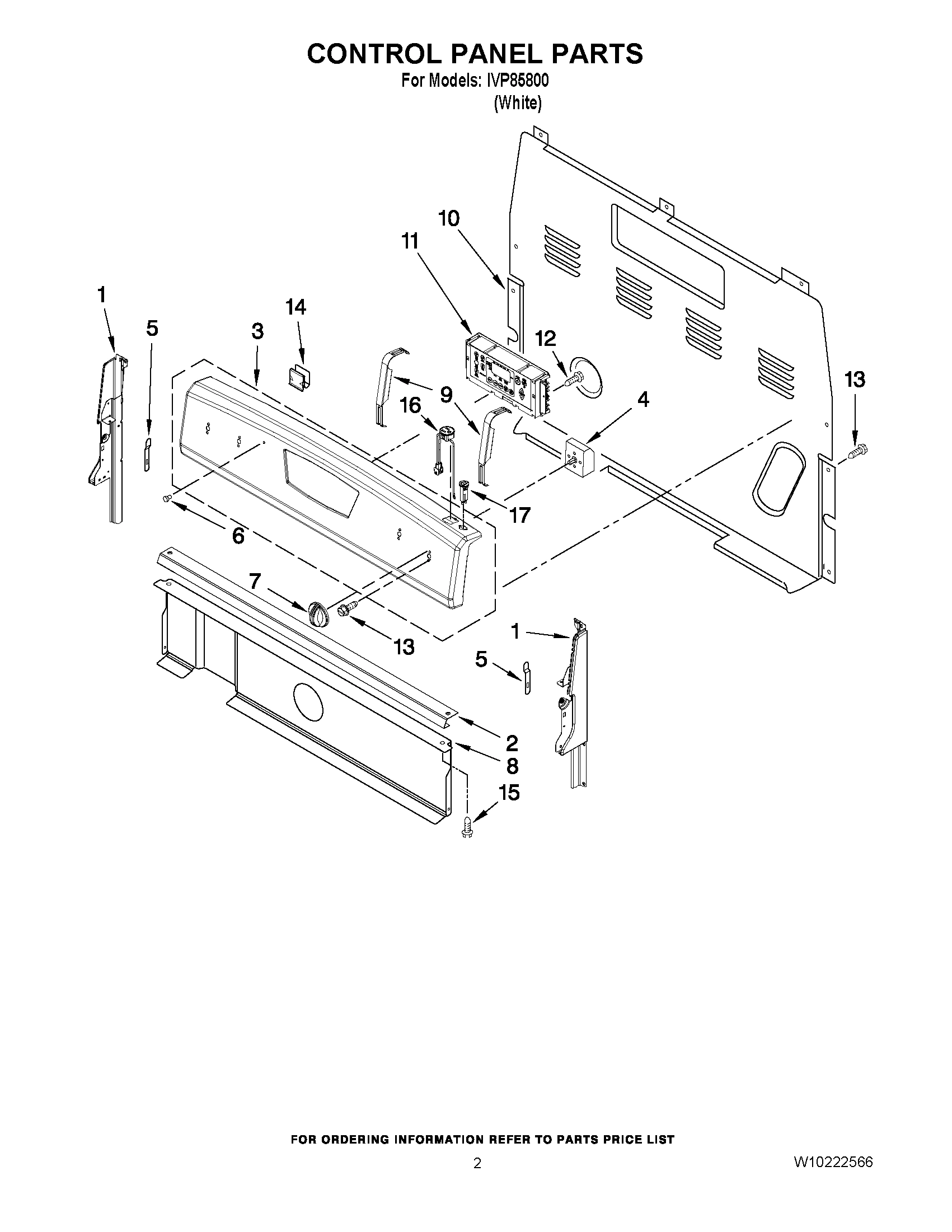 02 - CONTROL PANEL PARTS