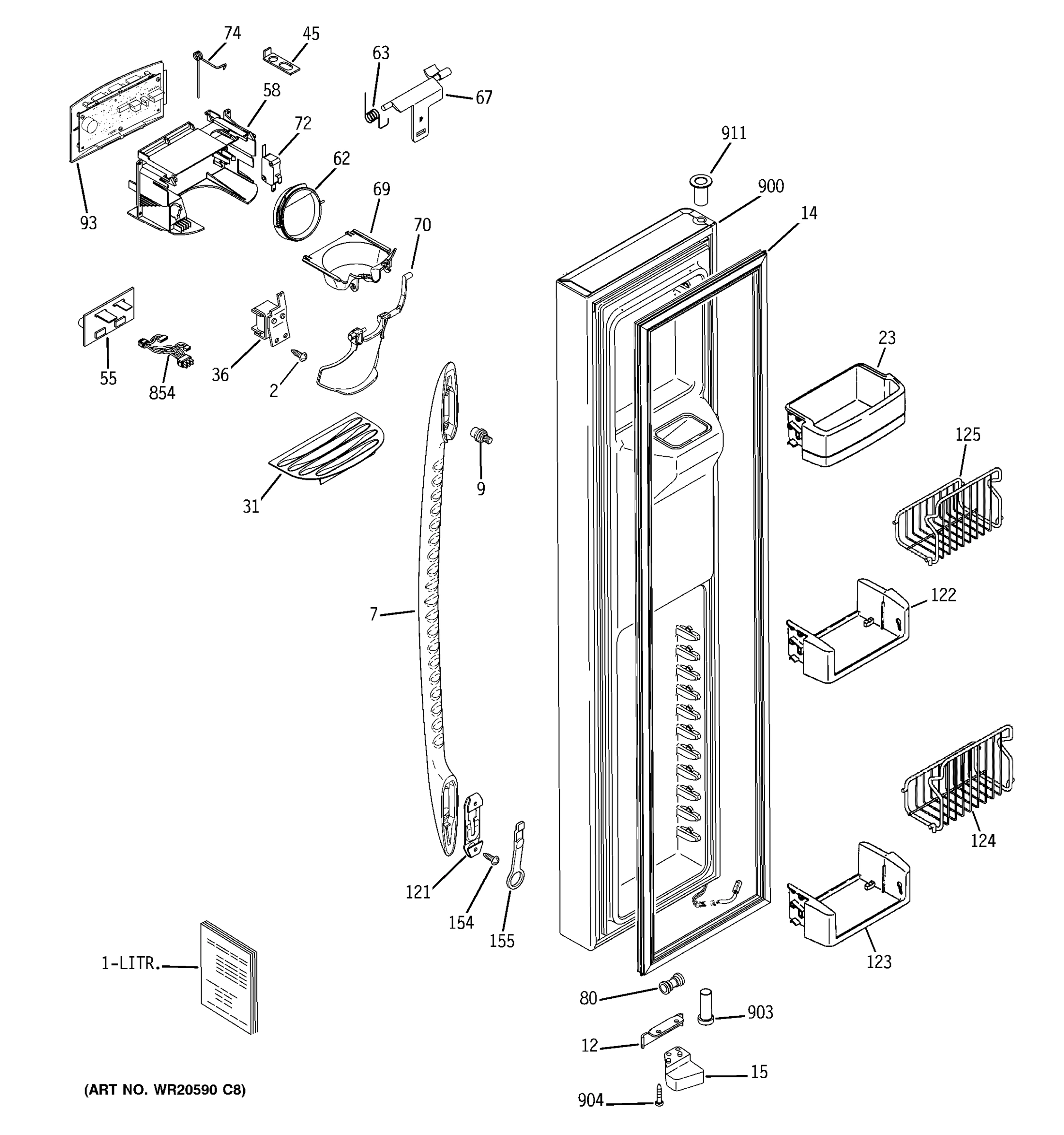 FREEZER DOOR