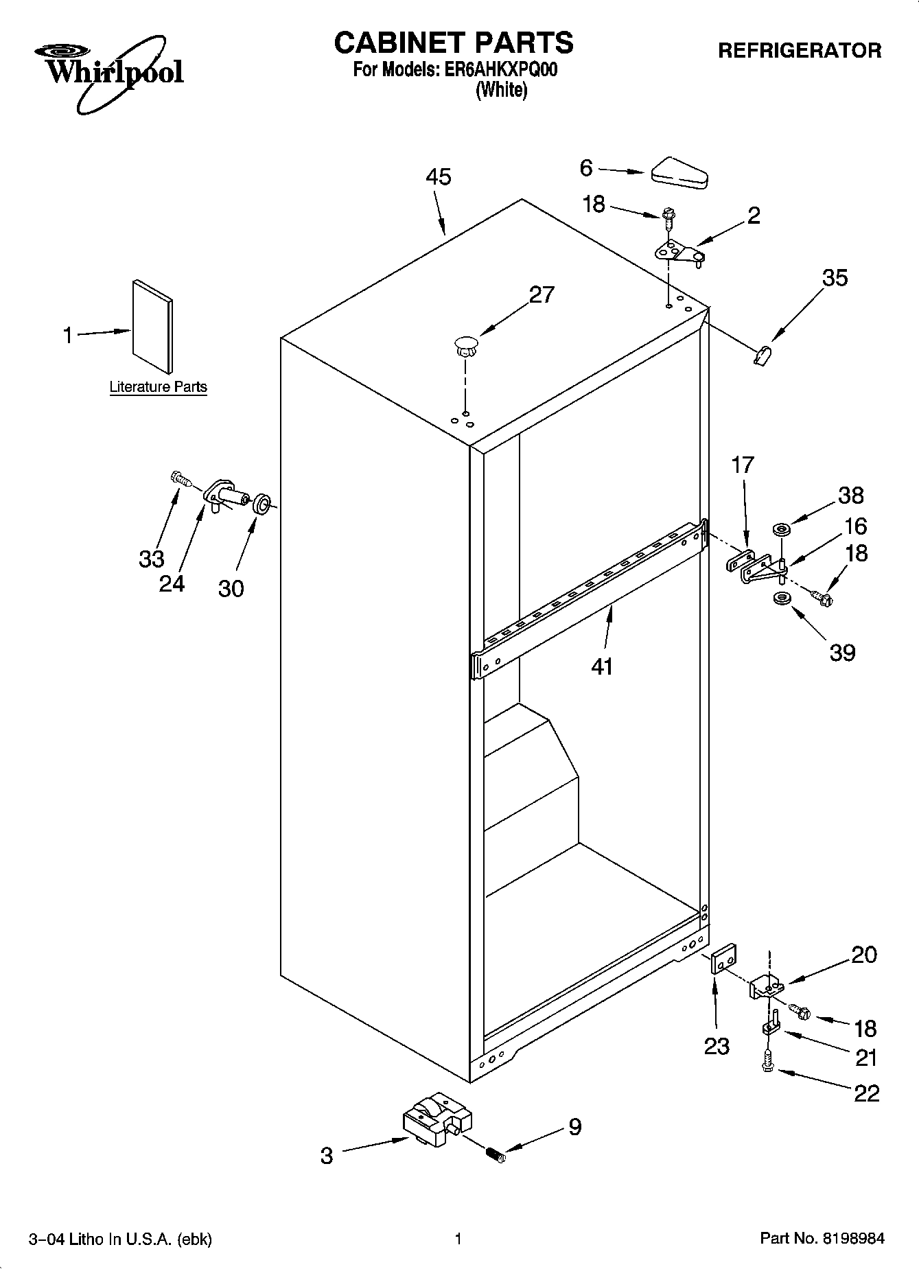 01 - CABINET PARTS
