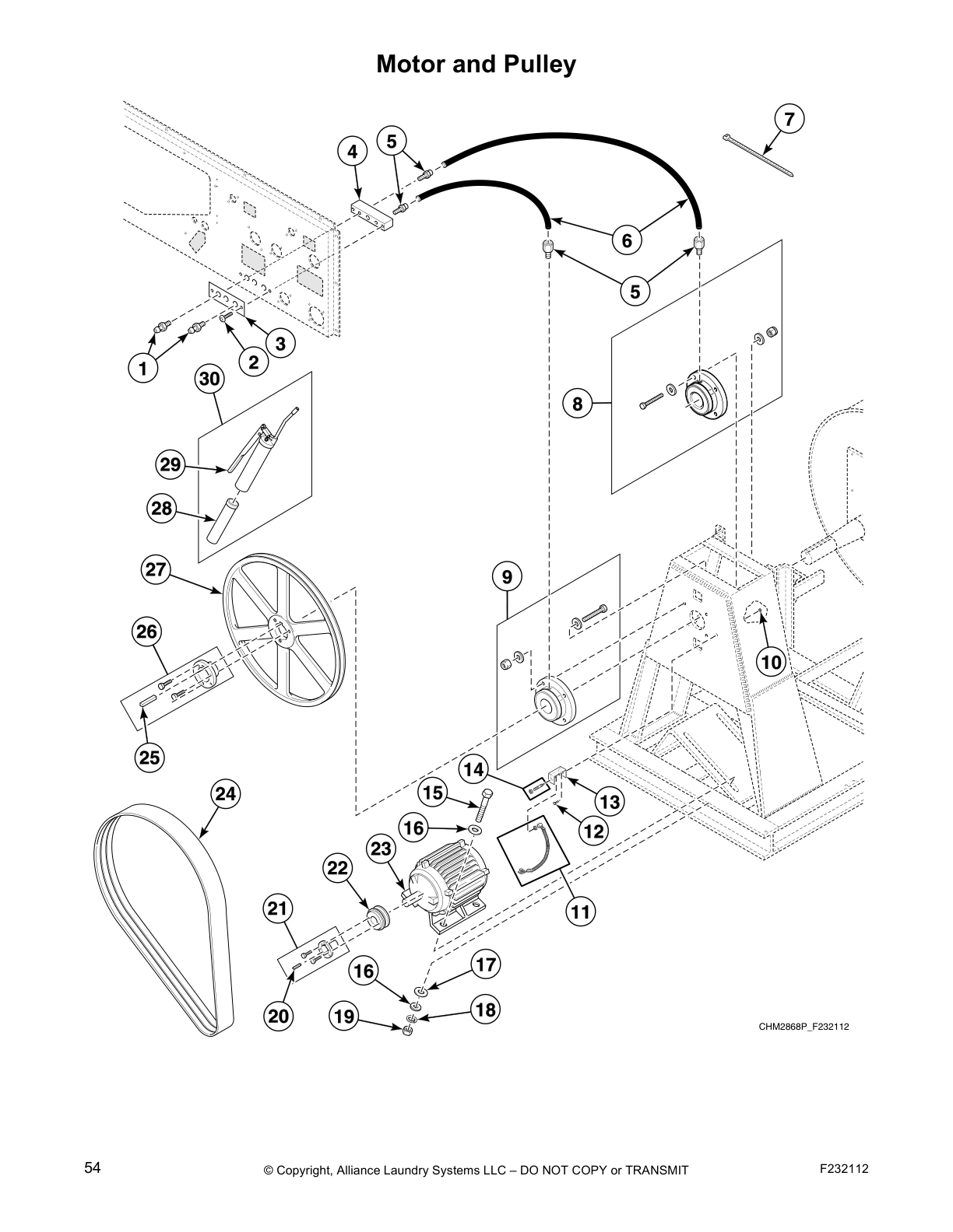 Motor and Pulley