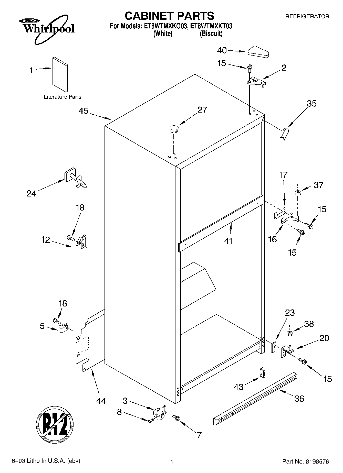 01 - CABINET PARTS