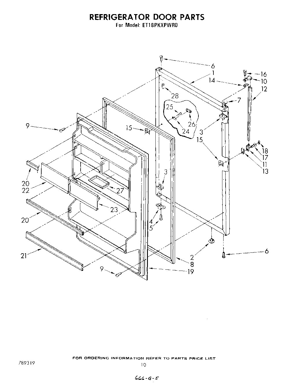 08 - REFRIGERATOR DOOR, NOT ILLUSTRATED