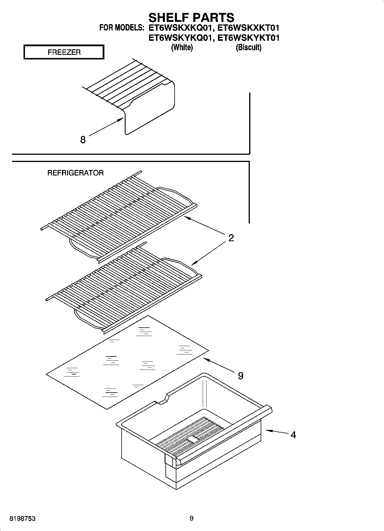 05 - SHELF PARTS, OPTIONAL PARTS