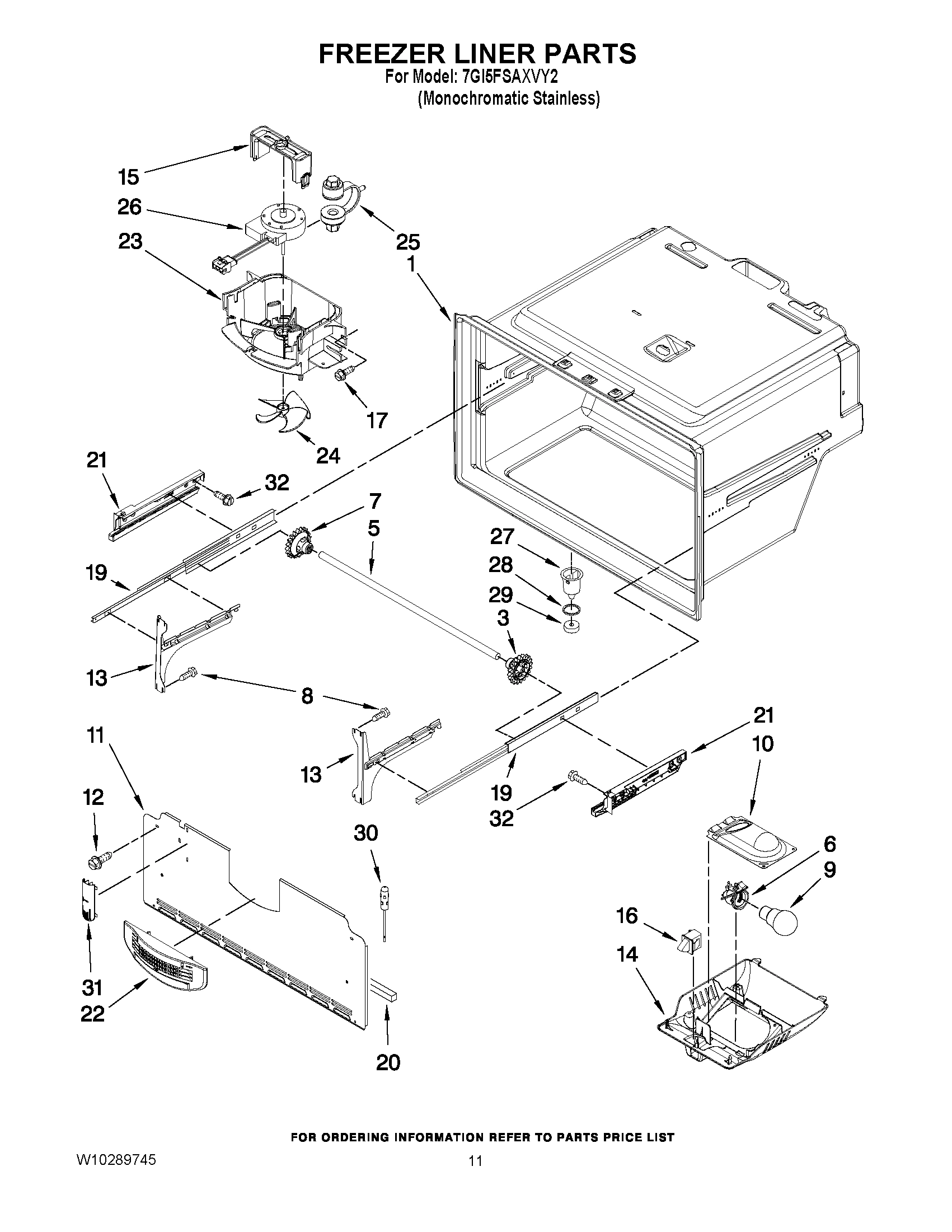 06 - FREEZER LINER PARTS