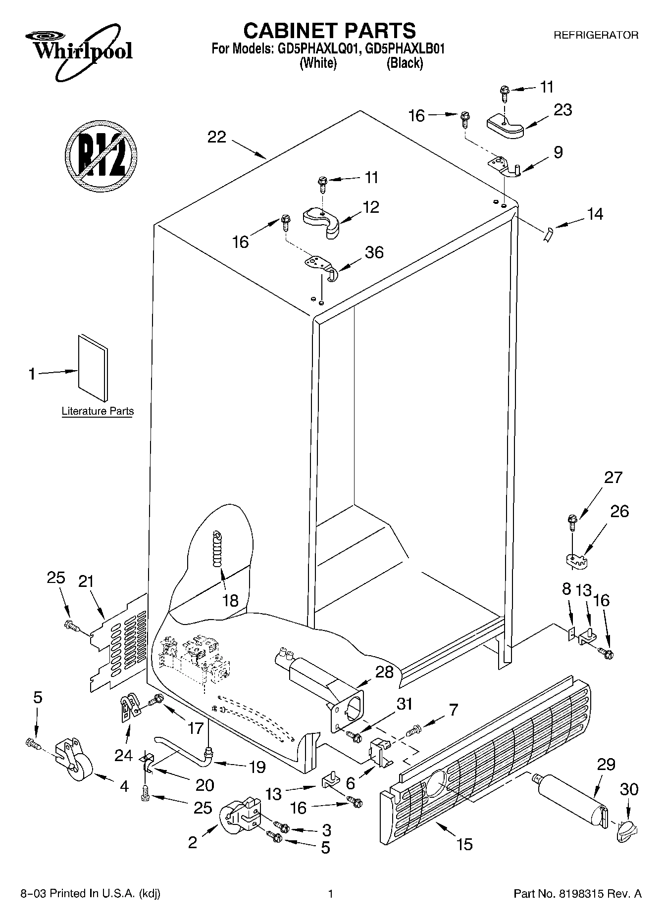 01 - CABINET PARTS