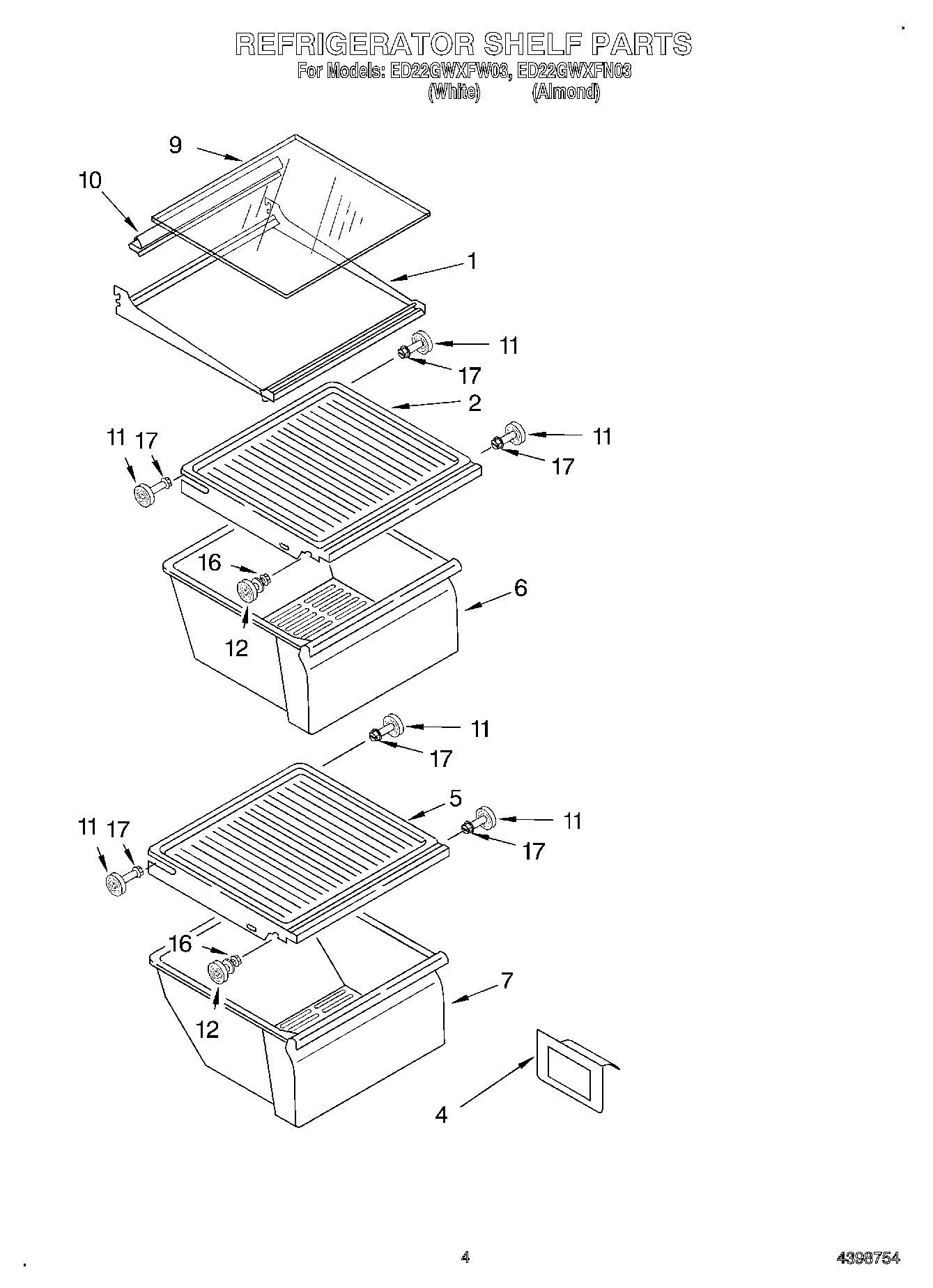03 - REFRIGERATOR SHELF