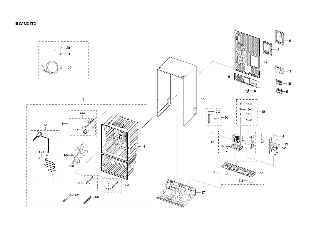 CABINET 2 PARTS
