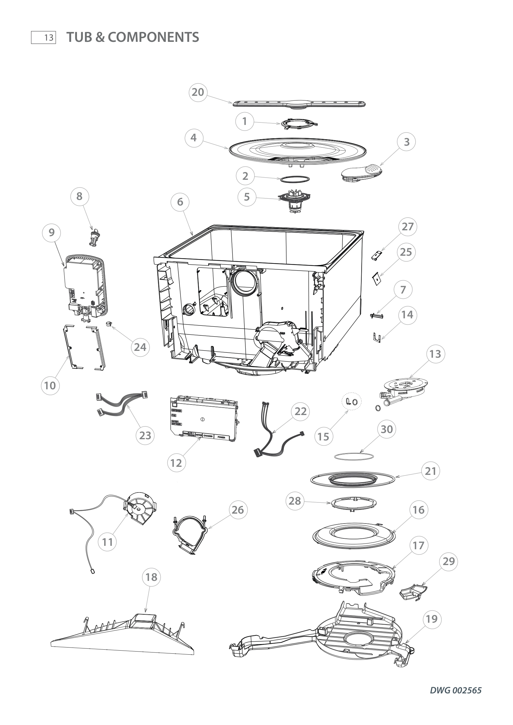 TUB & COMPONENTS