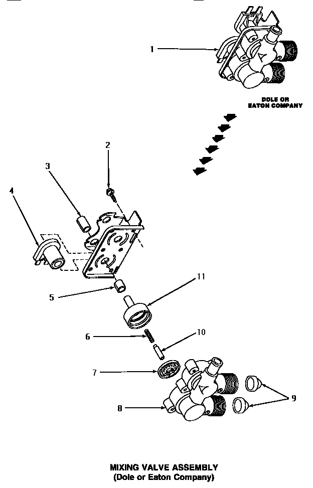 11 - MIXING VALVE ASSY