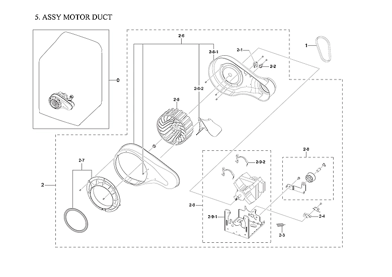 MOTOR DUCT ASSY