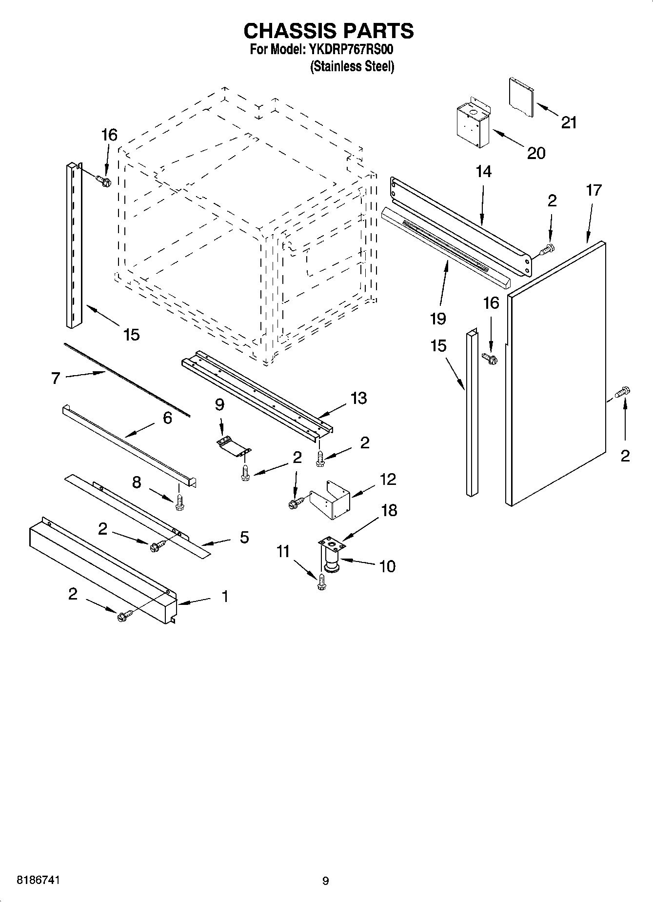 08 - CHASSIS PARTS, OPTIONAL PARTS