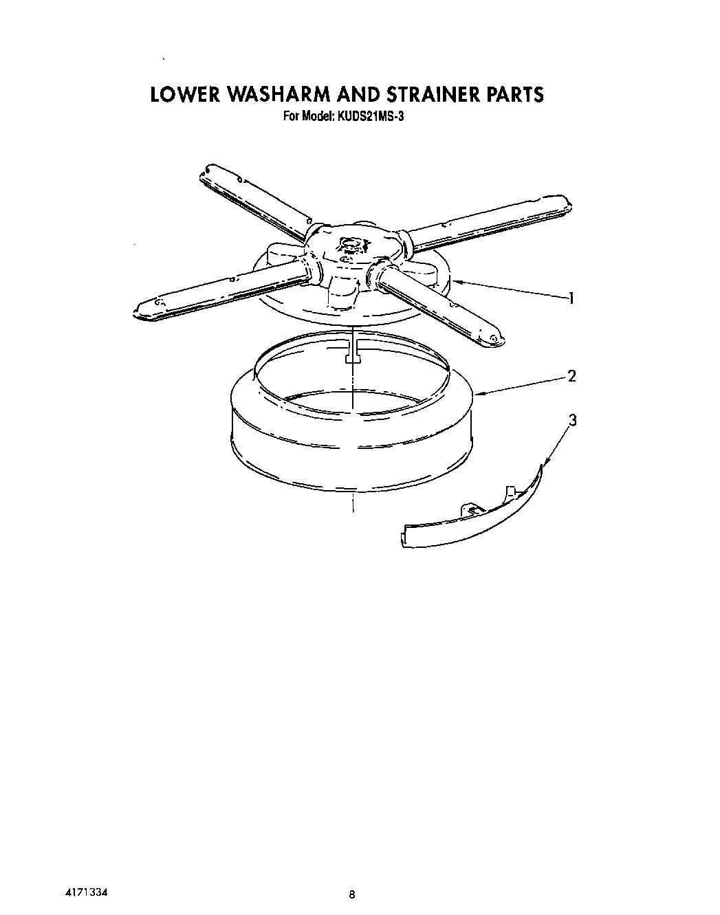 06 - LOWER WASHARM AND STRAINER