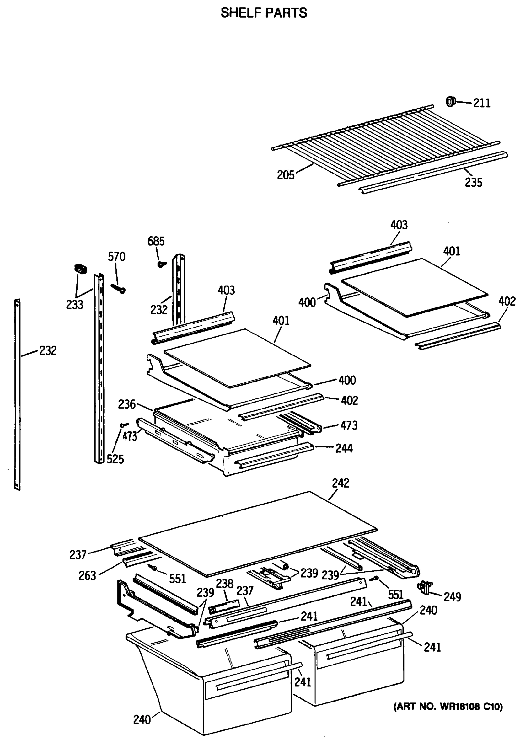 SHELF PARTS