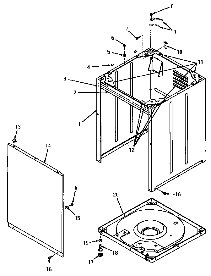 04 - FRONT PANEL, CABINET AND BASE