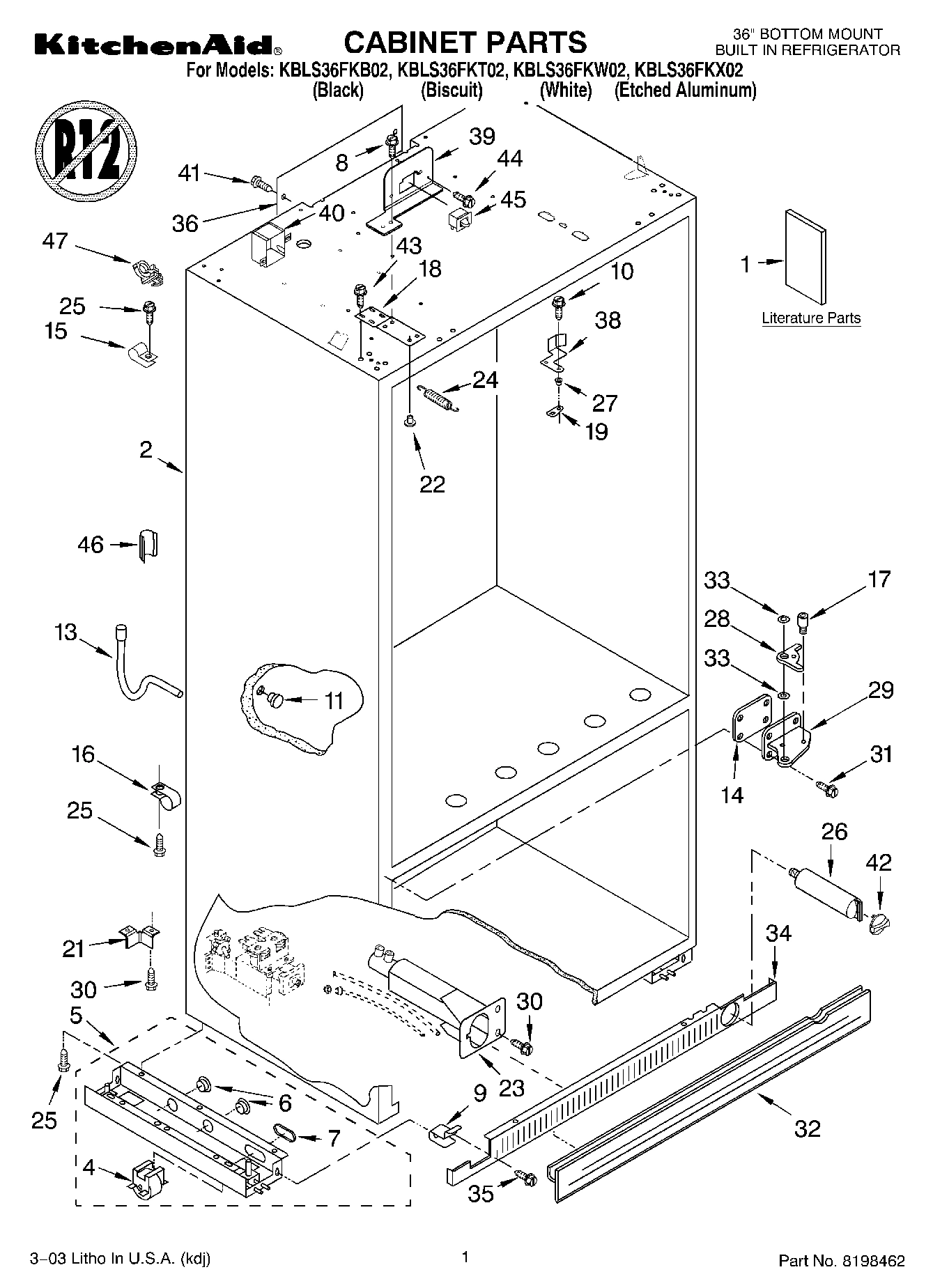 01 - CABINET PARTS