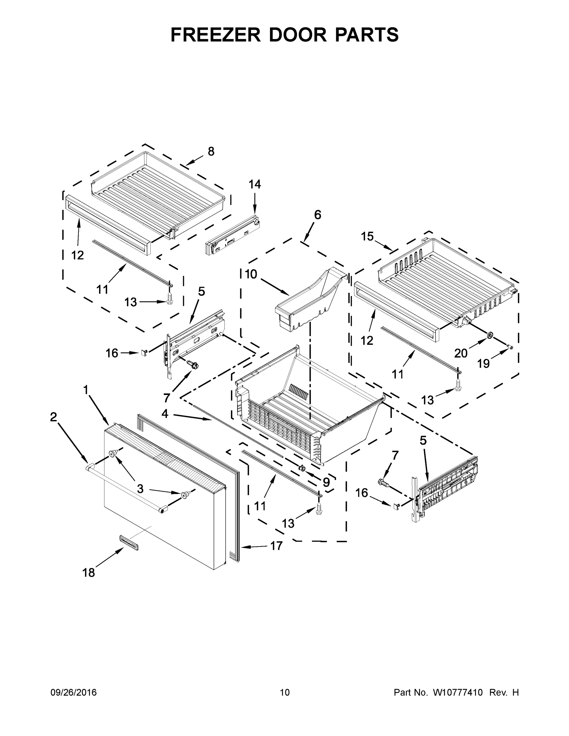 06 - FREEZER DOOR PARTS
