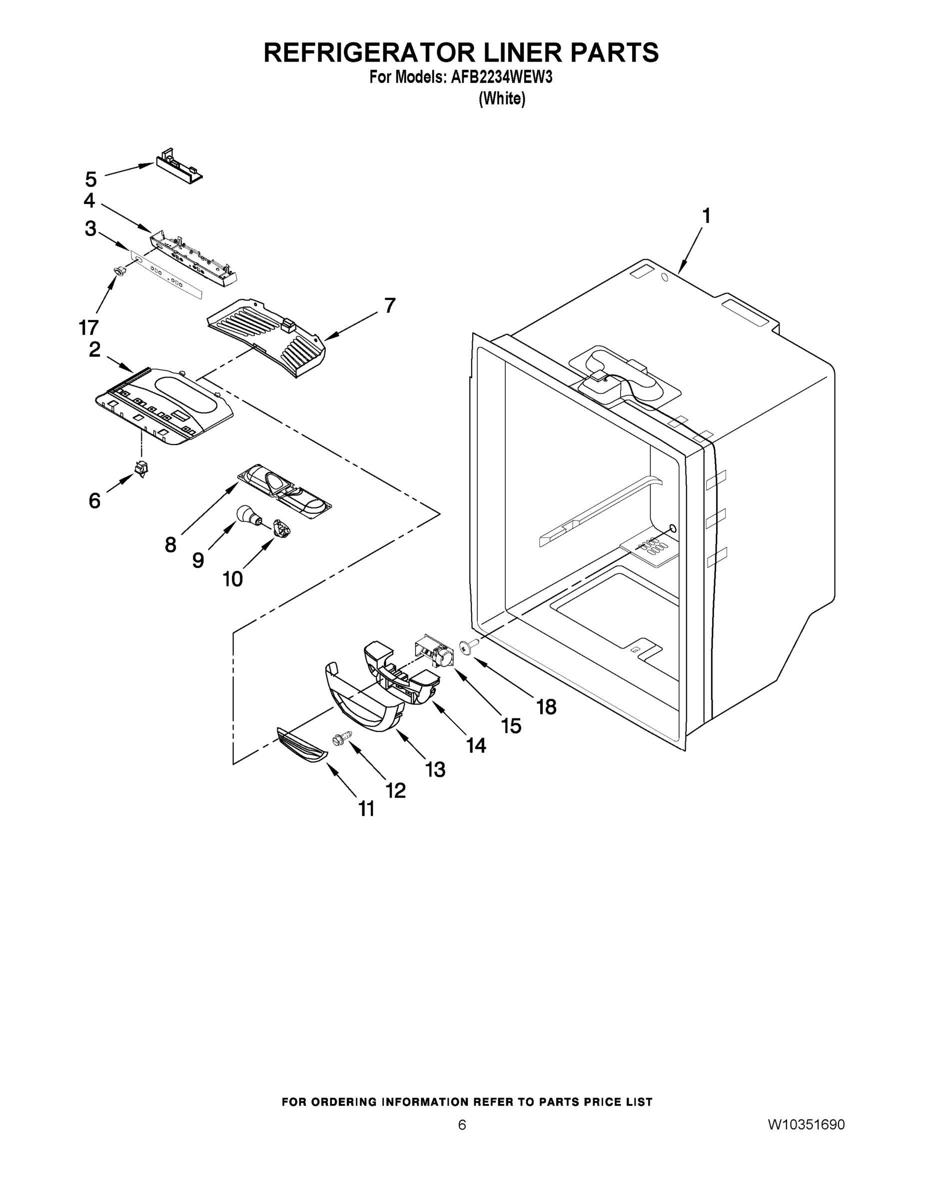 04 - REFRIGERATOR LINER PARTS