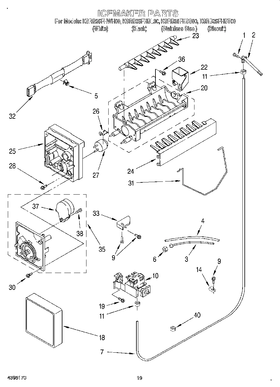 12 - ICE MAKER, OPTIONAL