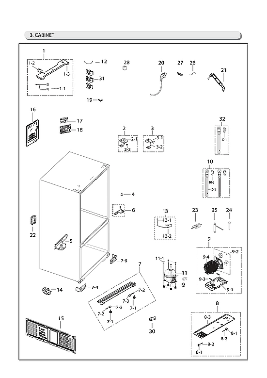 CABINET PARTS
