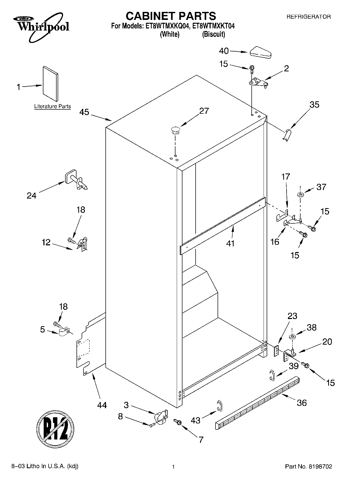 01 - CABINET PARTS