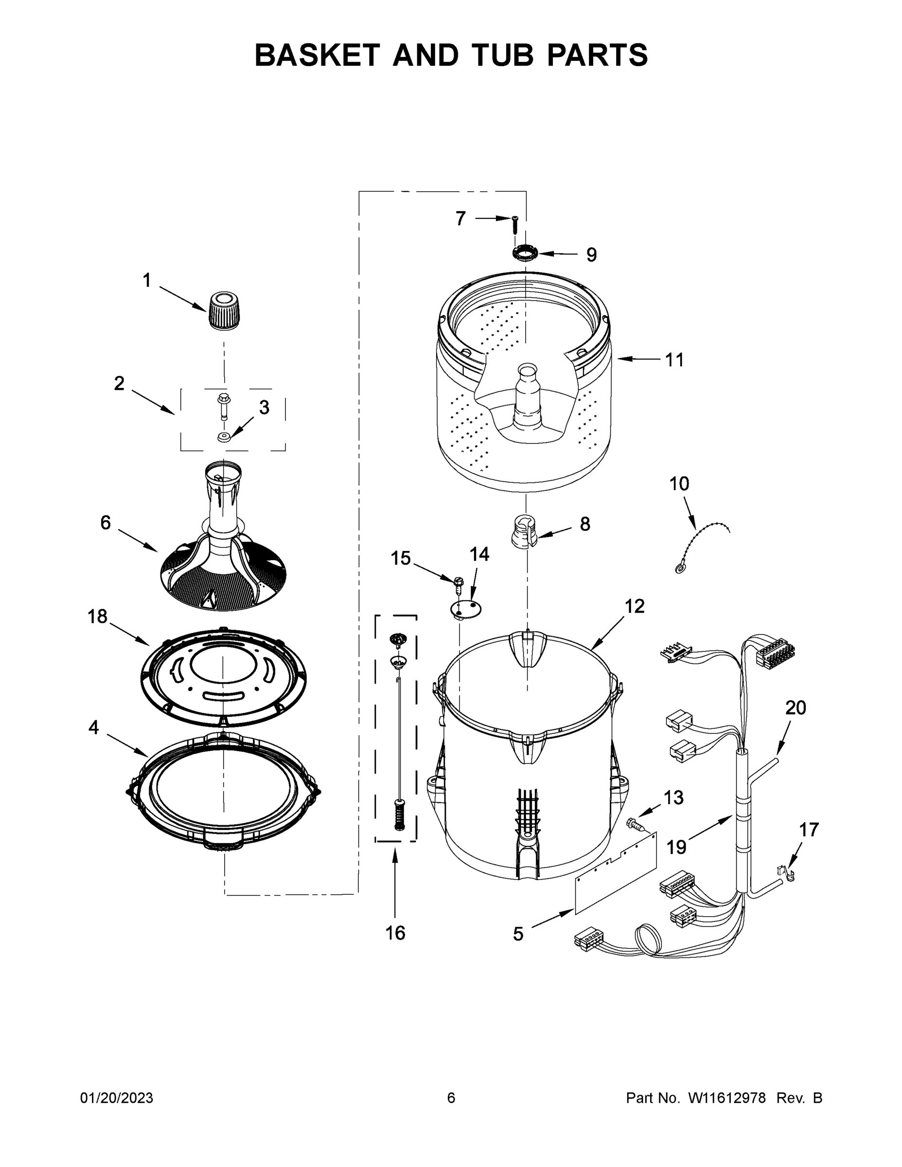 04 - BASKET AND TUB PARTS