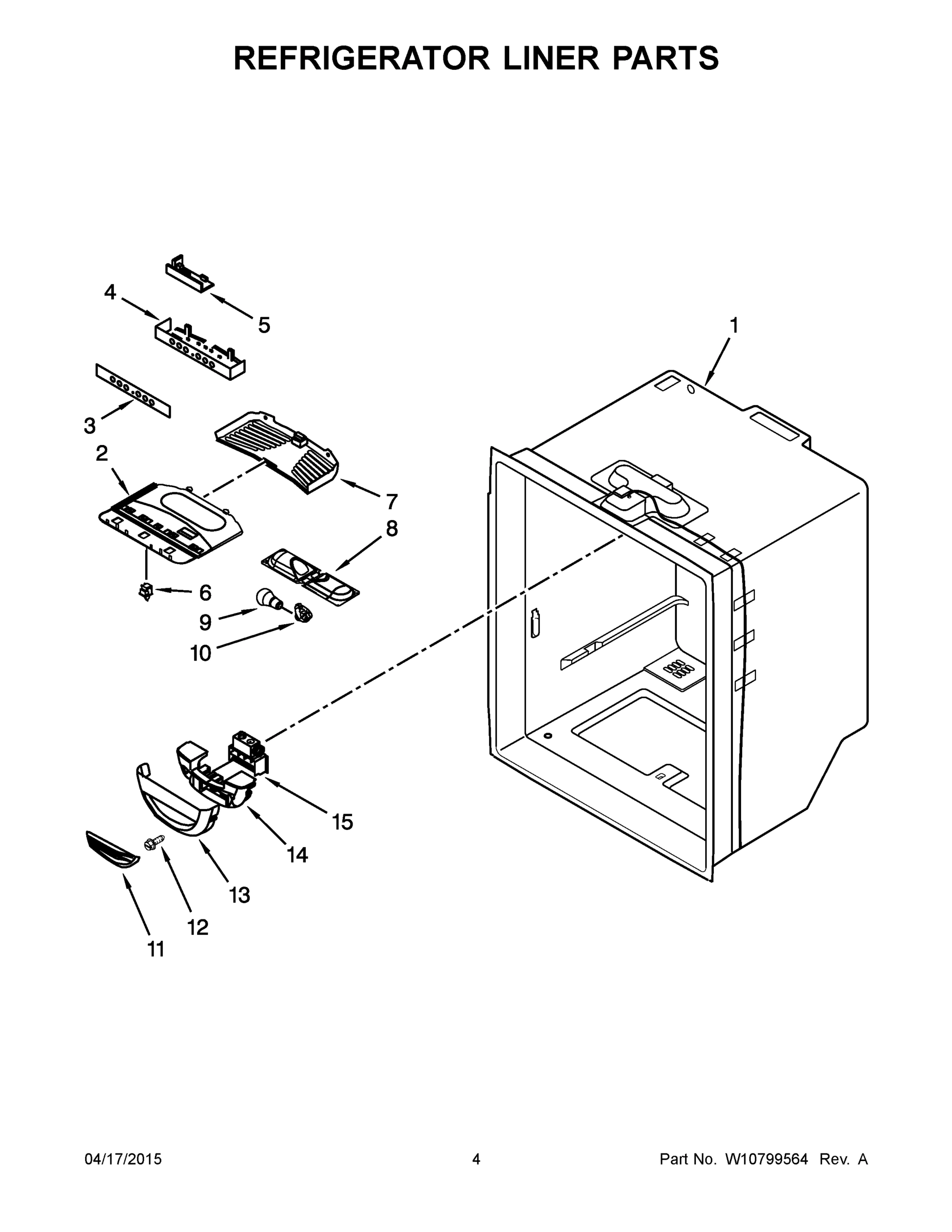 03 - REFRIGERATOR LINER PARTS
