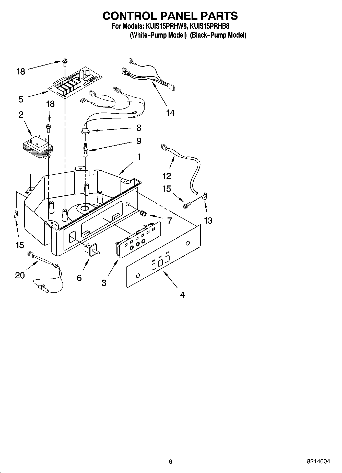 04 - CONTROL PANEL PARTS