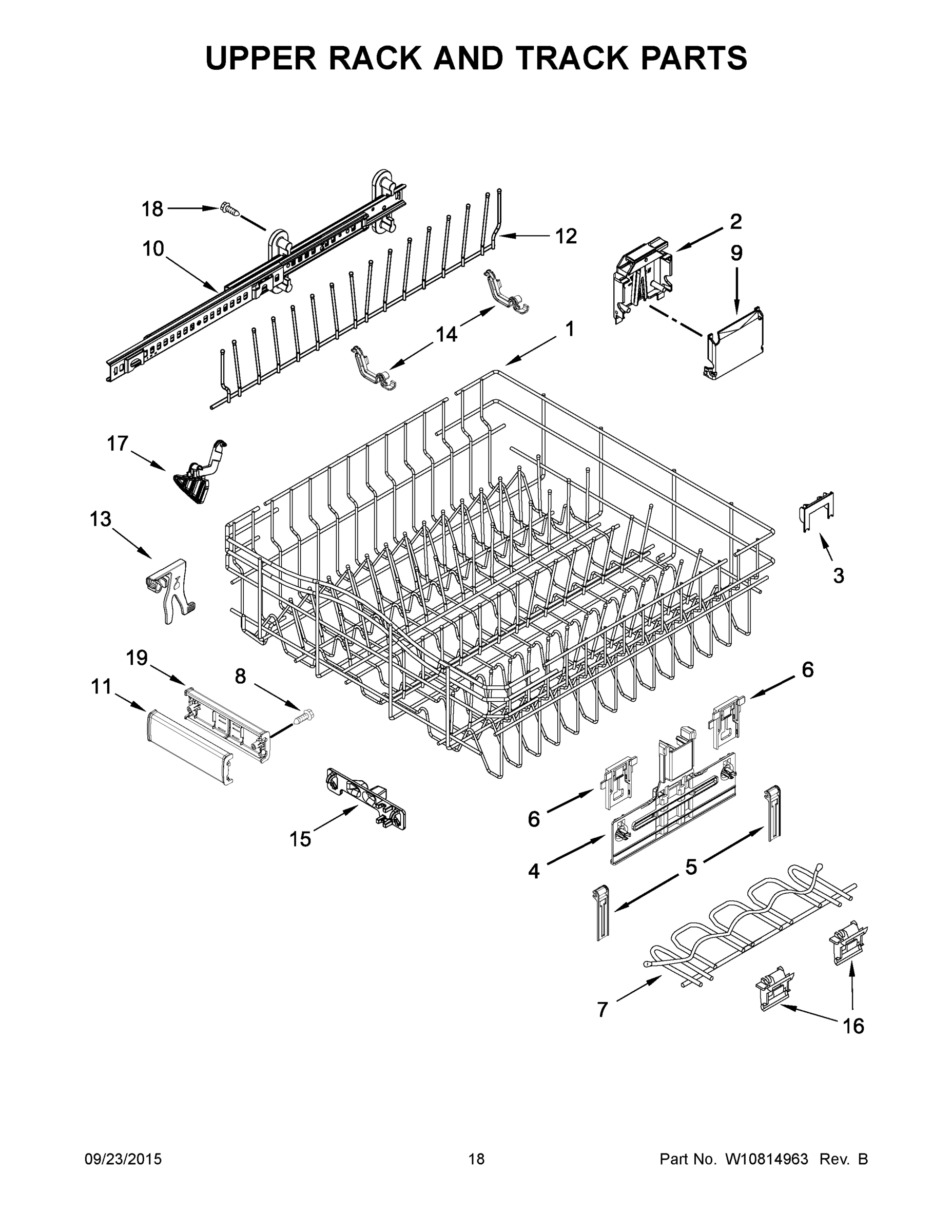 10 - UPPER RACK AND TRACK PARTS