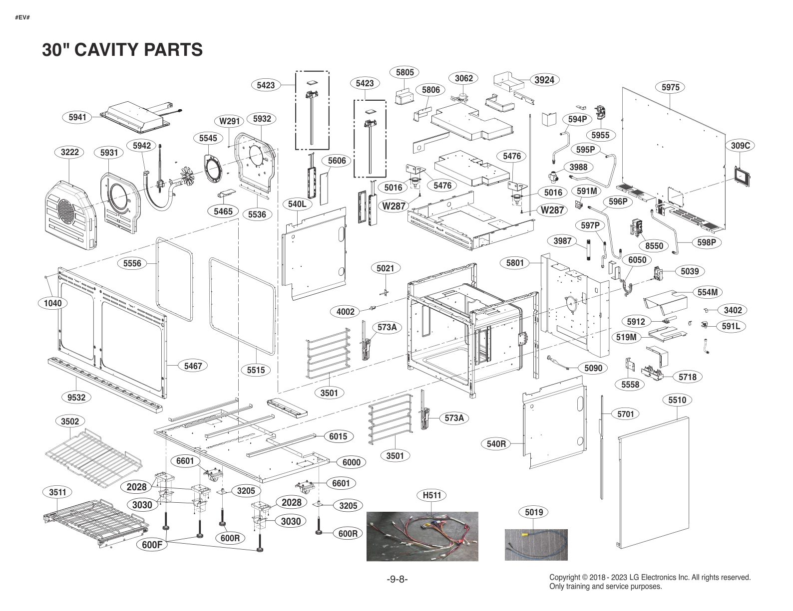 30" CAVITY PARTS