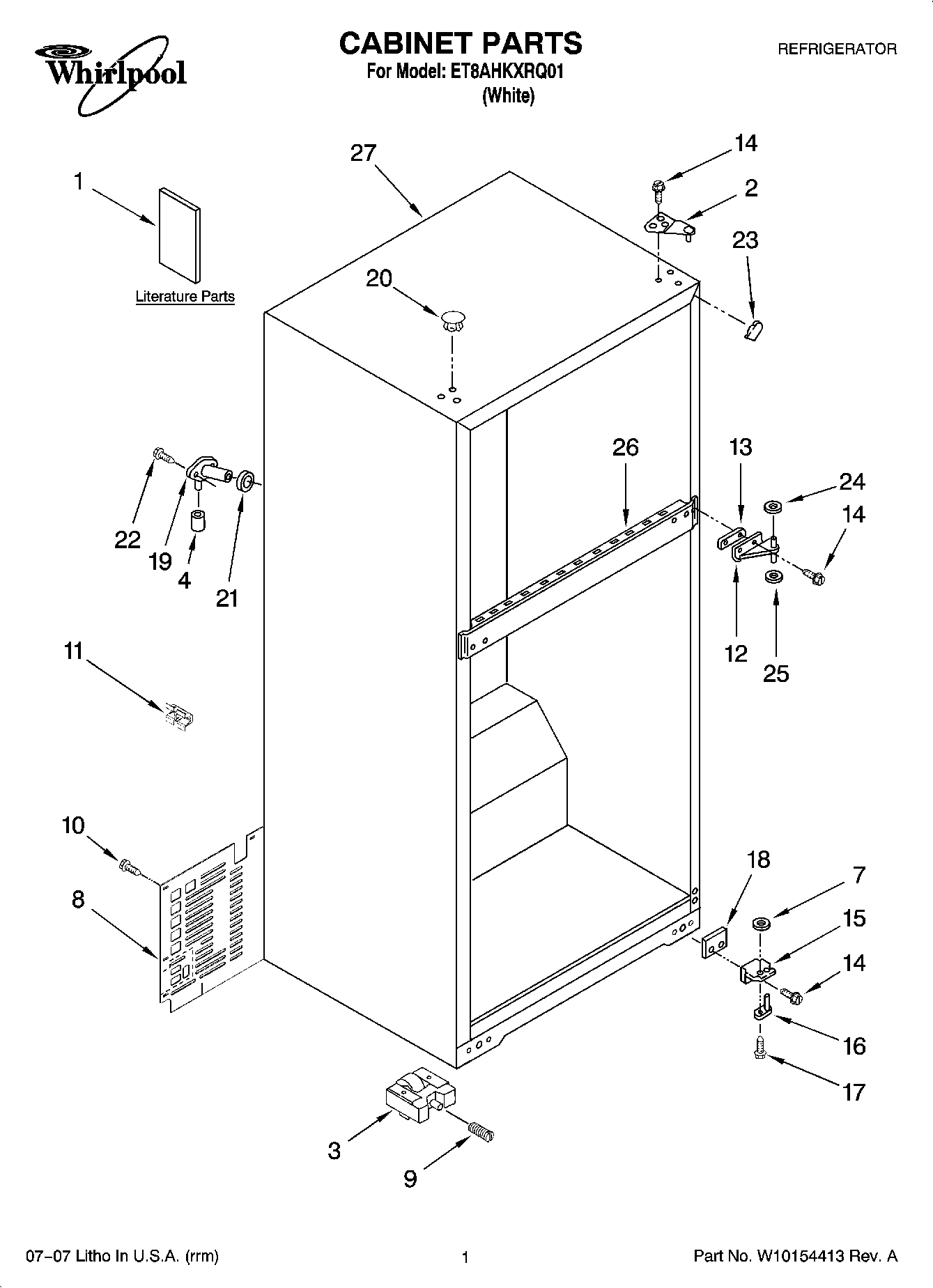 01 - CABINET PARTS
