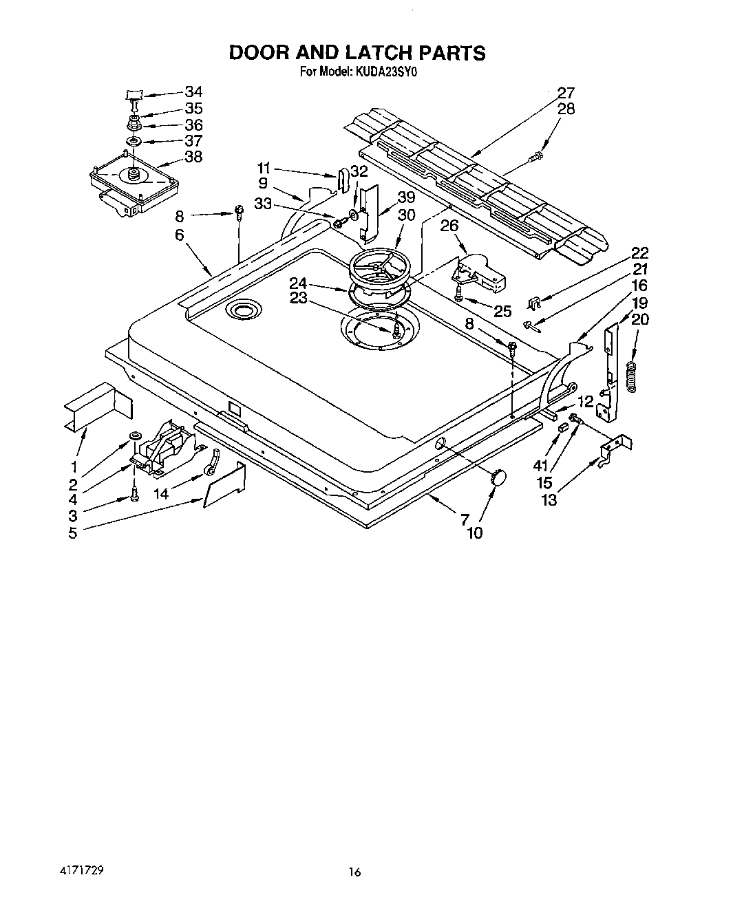13 - DOOR AND LATCH