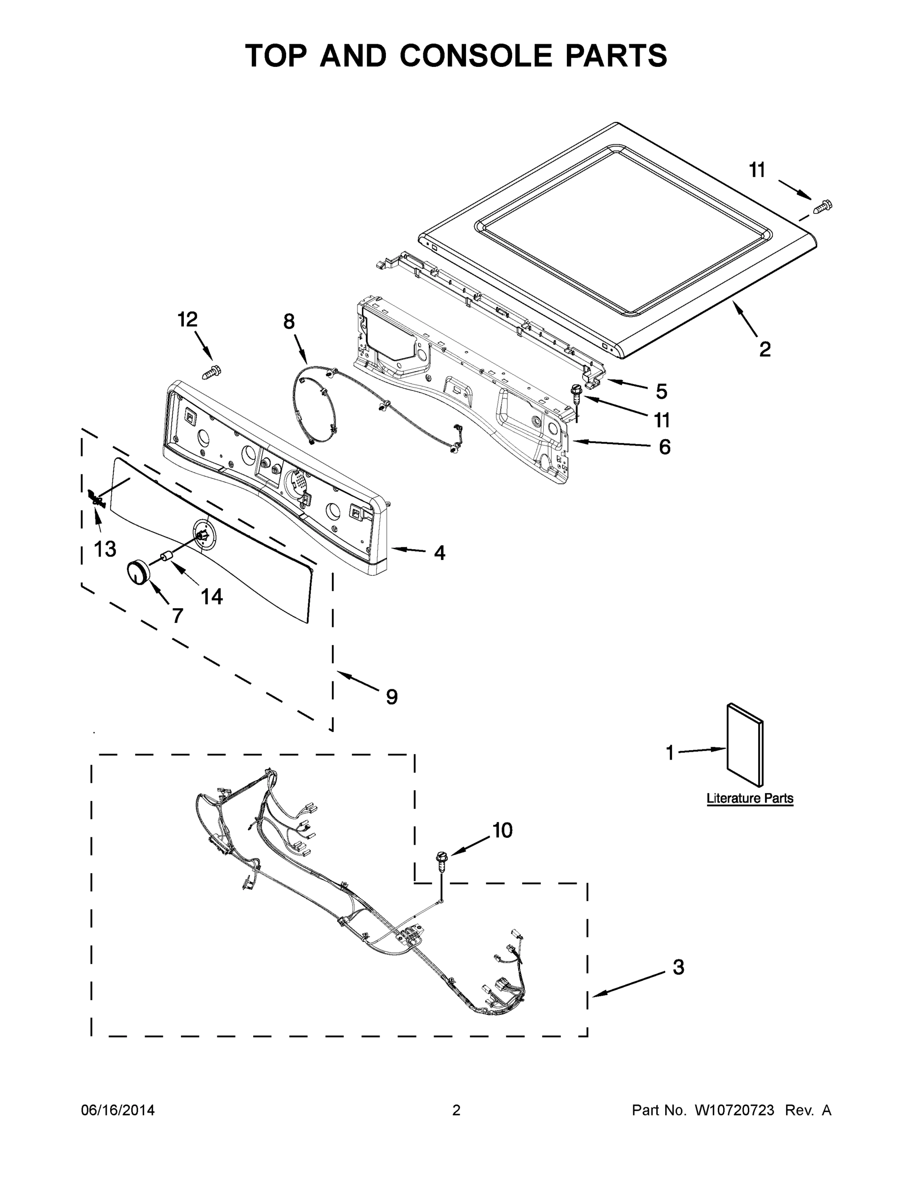 02 - TOP AND CONSOLE PARTS
