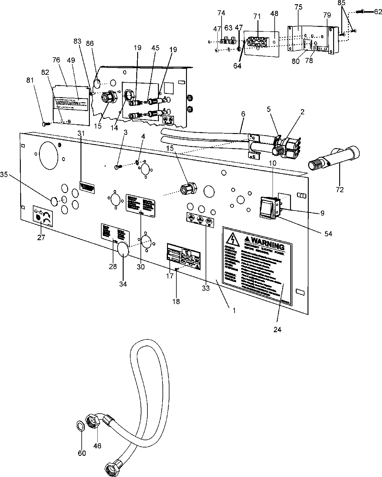 07 - WATER VALVE AND REAR PANEL