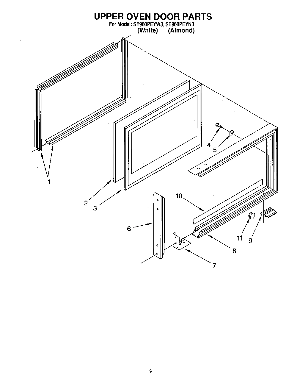 08 - UPPER OVEN DOOR