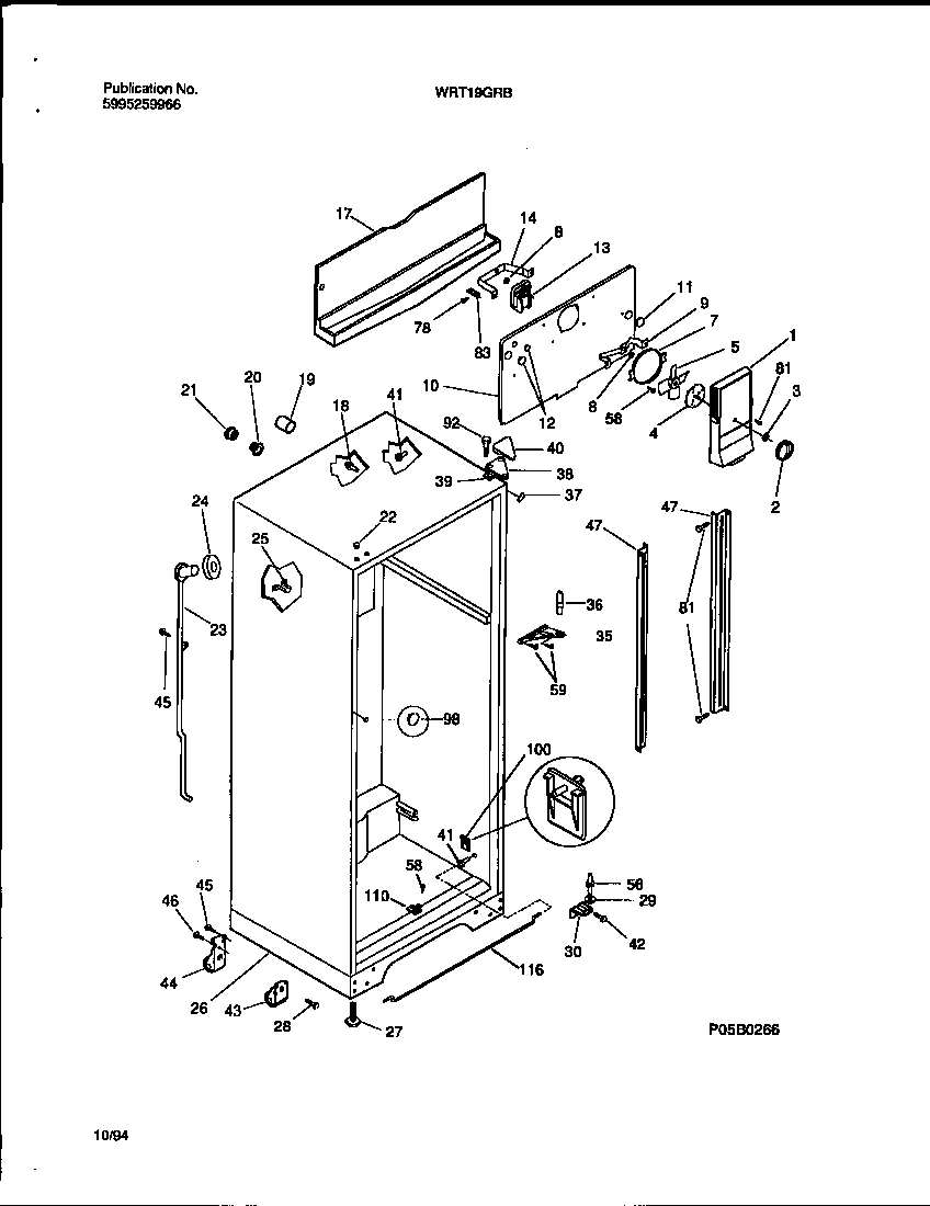 03 - CABINET W/FAN ASSY