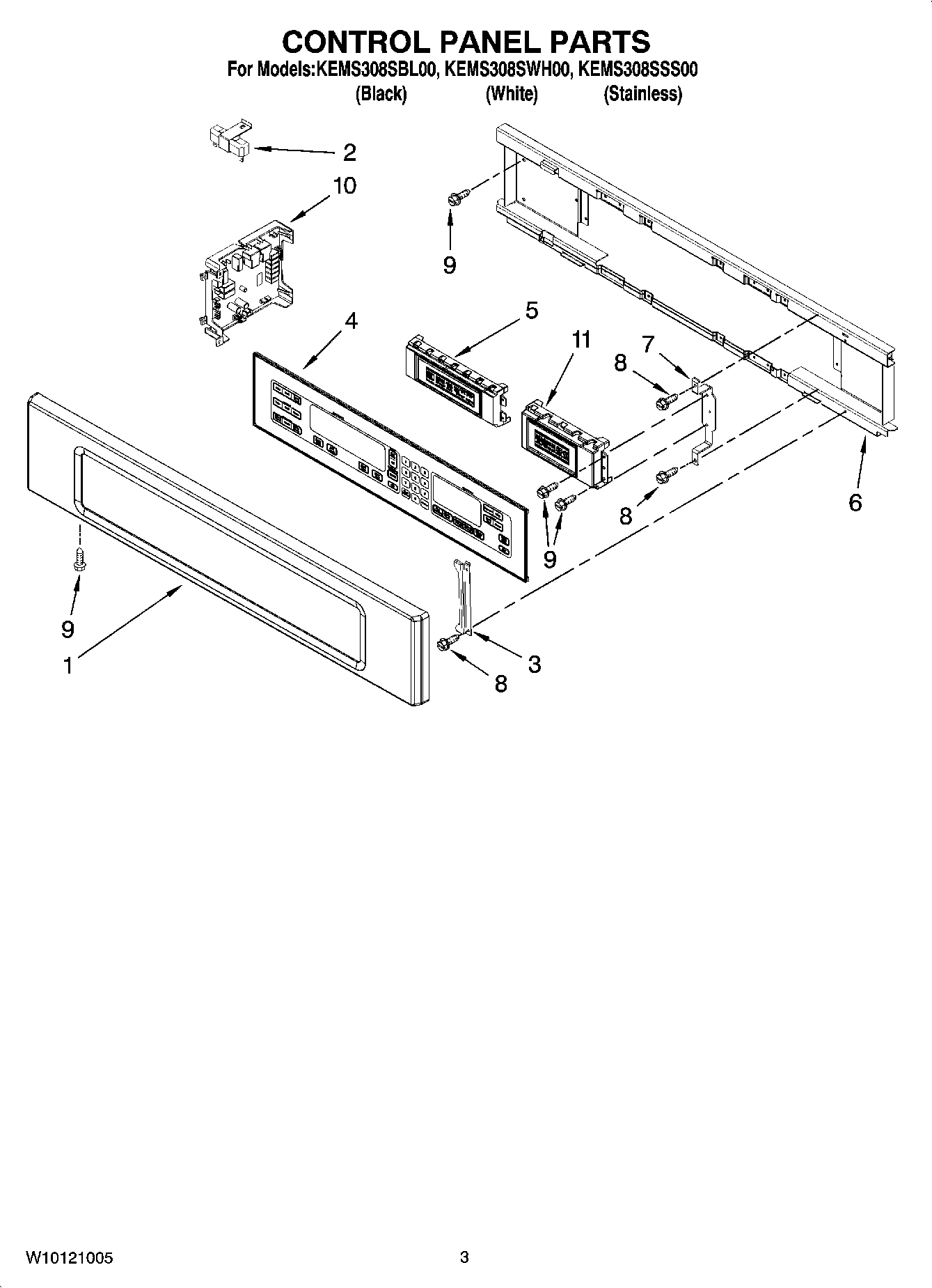 02 - CONTROL PANEL PARTS