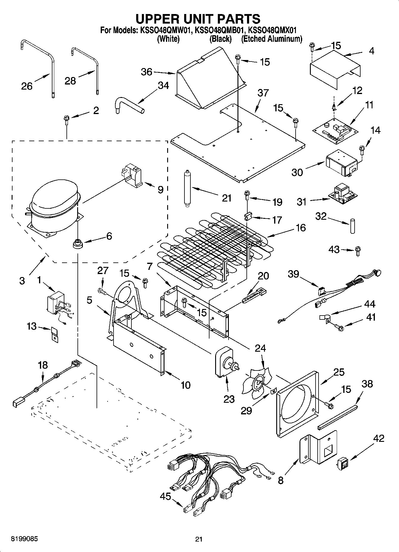 13 - UPPER UNIT PARTS