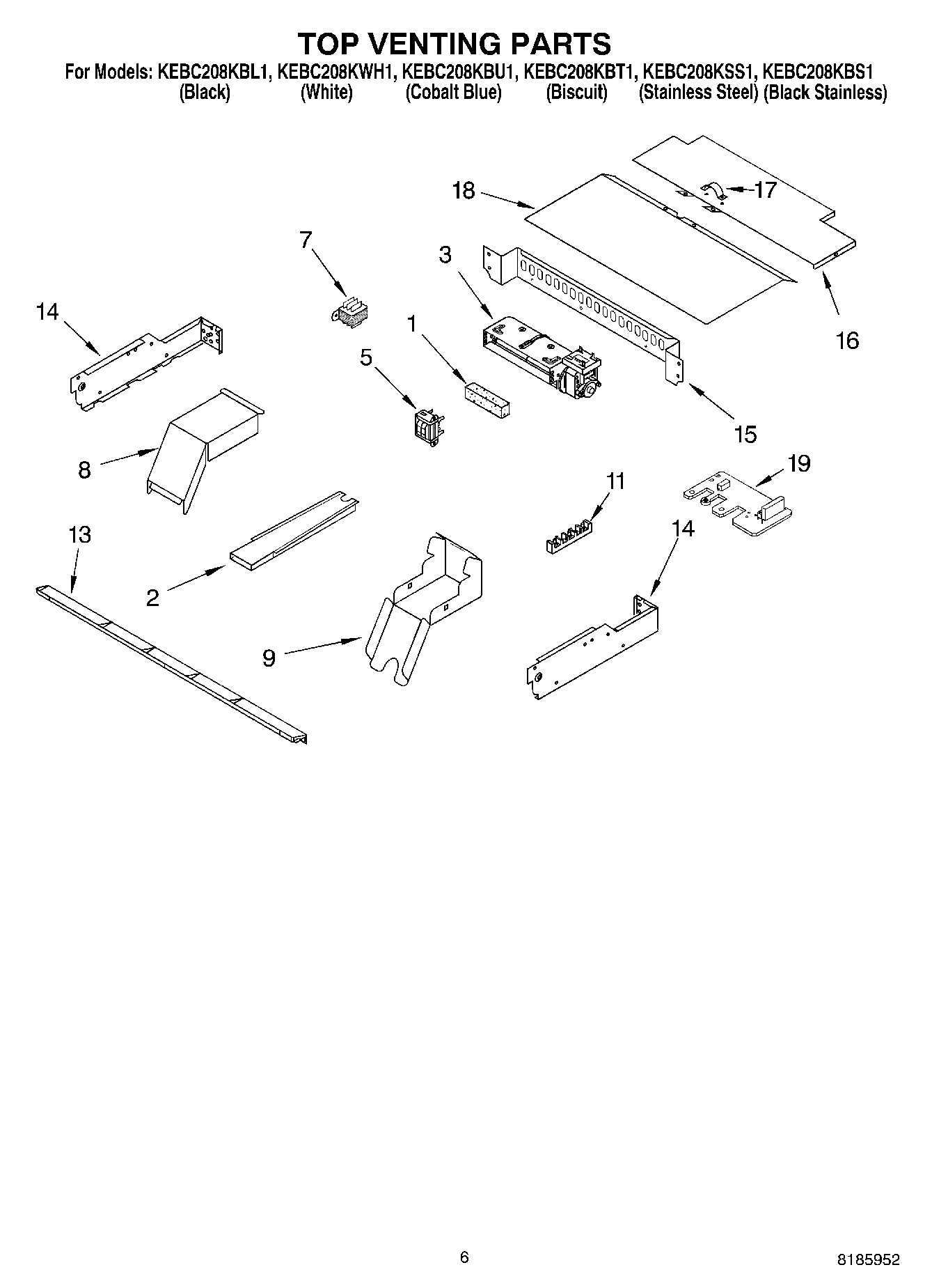 05 - TOP VENTING PARTS, OPTIONAL PARTS