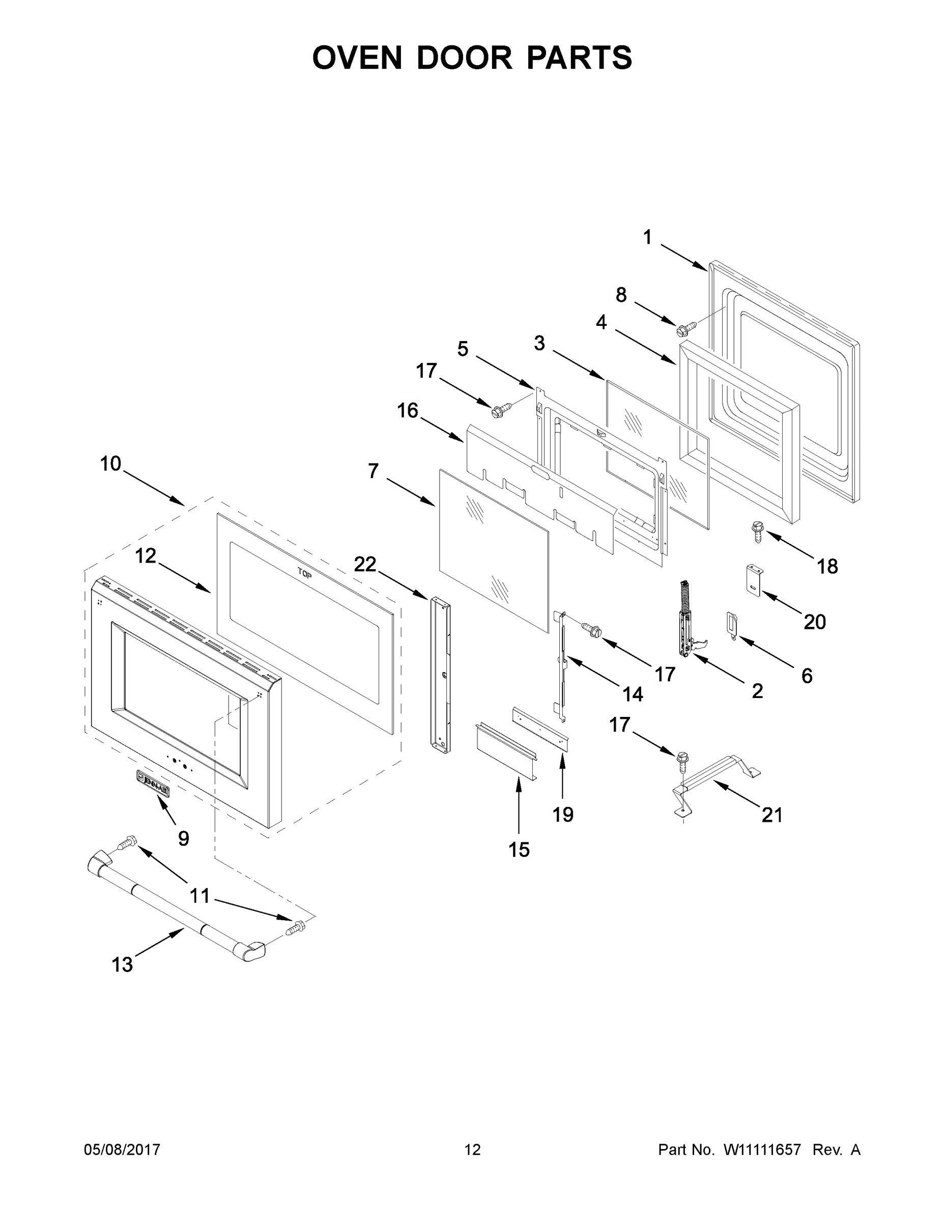 07 - OVEN DOOR PARTS