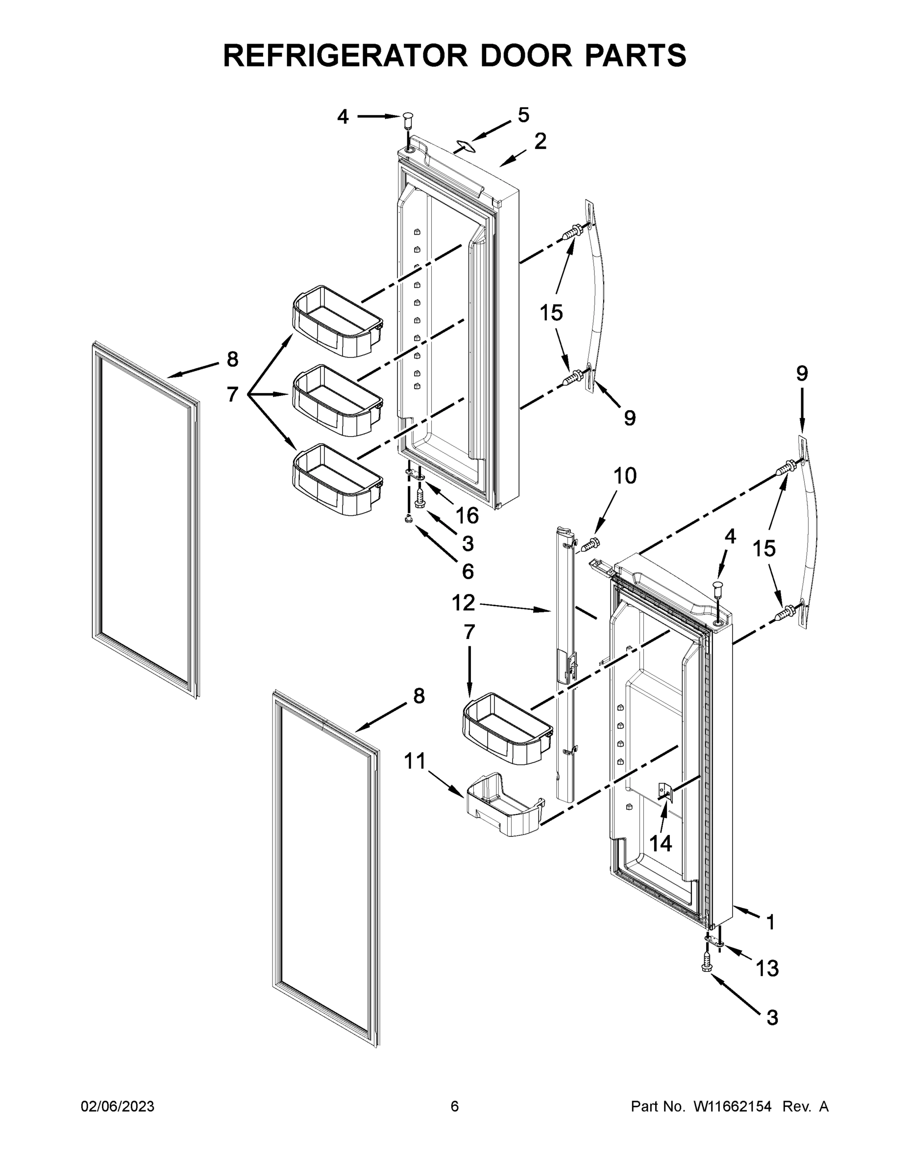 04 - REFRIGERATOR DOOR PARTS