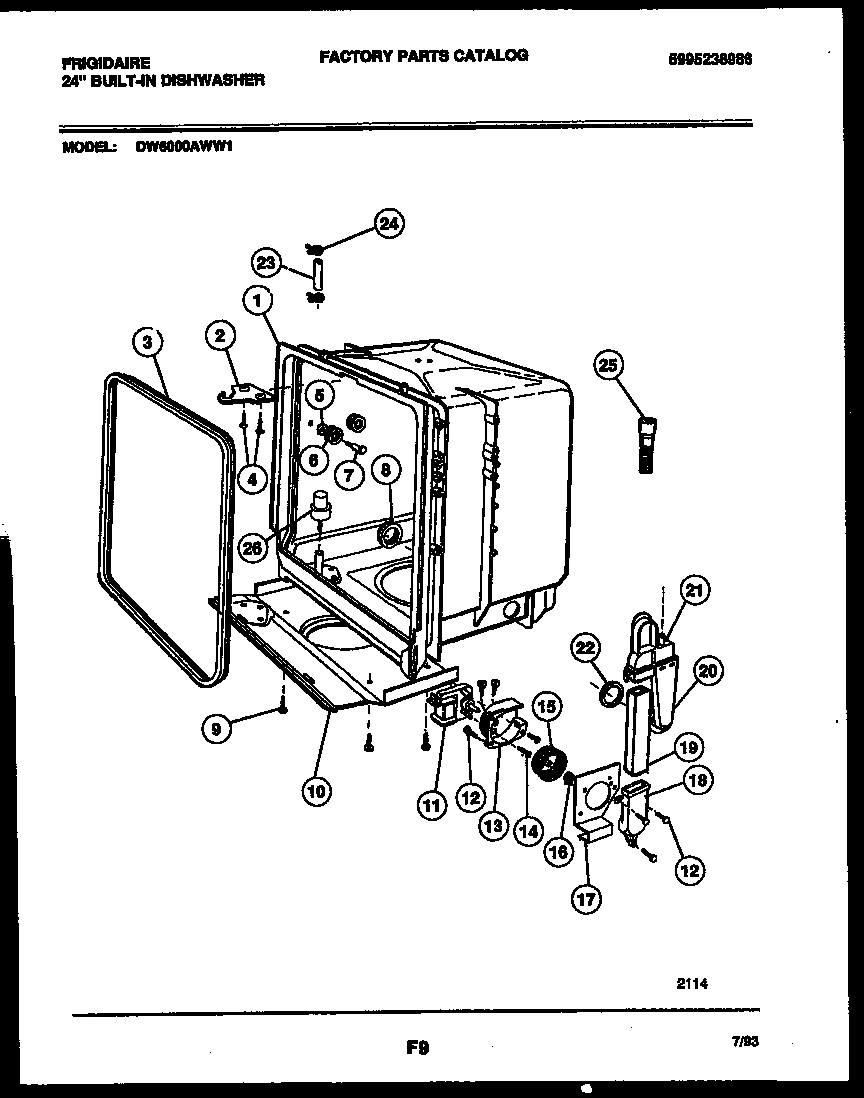 05 - TUB AND FRAME PARTS
